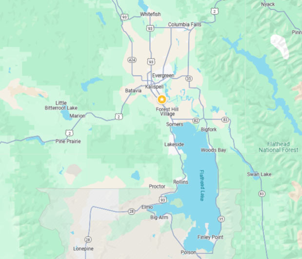 Insulation contractor service areas Flathead Valley Montana Bigfork Kalispell Somers lakeside Polson Whitefish Columbia Falls